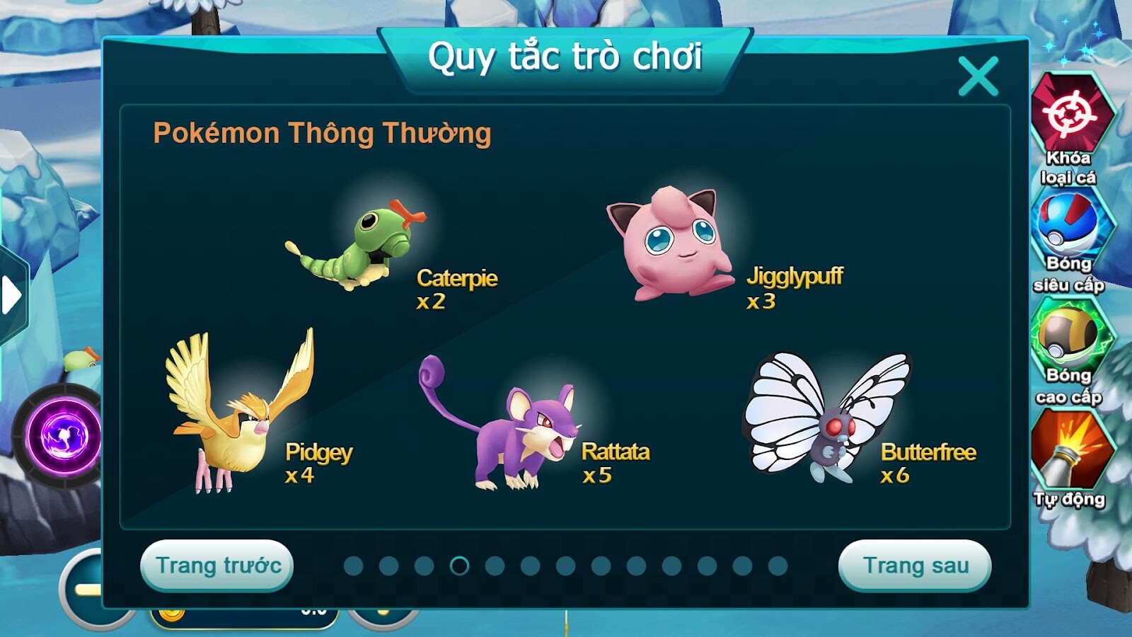 Đại Sư Pokemon SV66 - Game săn Pokemon hot hit nhất hiện nay 14 Đối với Pokemon thông thường